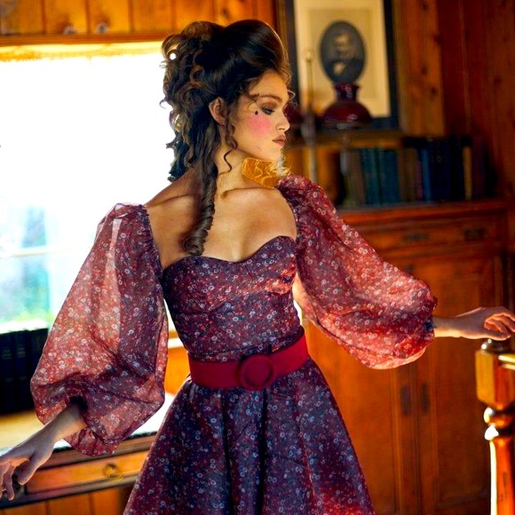 SOLD - NWT Selkie Crimson Princess Dress - Picture 3 of 8